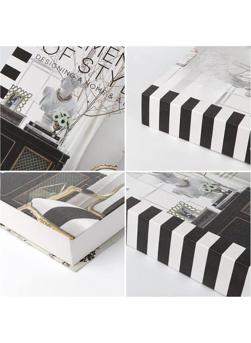 4 PCS Faux Books for Decoration, Modern Fashion Decorative Books Set for Hardcover Home Decor, Fake Book Stacks Display for Bookshelf Living Room Decor  - Image 5