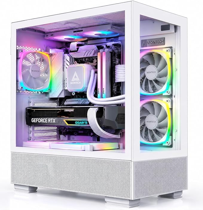 كمبيوتر مكتبي للألعاب فروست نوفا – رايزن 5 9600X | RTX 5060 8GB GDDR7 | 16GB DDR5 RAM | 1TB NVMe SSD | لوحة أم B650 | مبرد هوائي | مزود طاقة 650 واط | هيكل ألعاب RGB | ويندوز 11 برو