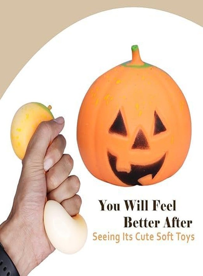 غلان ألعاب جلان الإسفنجية على شكل يقطينة للهالوين، مناسبة للمنزل والمكتب، ألعاب لتخفيف التوتر للأطفال والكبار - Image 4