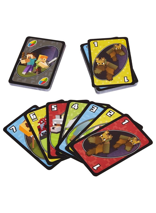 UNO Minecraft Family Card Game With 112 Cards