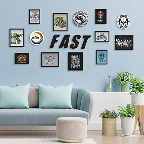RANDOM Photo Frame For Wall Set of 10 3D Collage photo frames with FAST Plaque For Home Decoration, Wall Decor (8"X10"=5pcs,6"x8"=5pcs) - Image 2