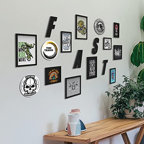 RANDOM Photo Frame For Wall Set of 10 3D Collage photo frames with FAST Plaque For Home Decoration, Wall Decor (8"X10"=5pcs,6"x8"=5pcs) - Image 1