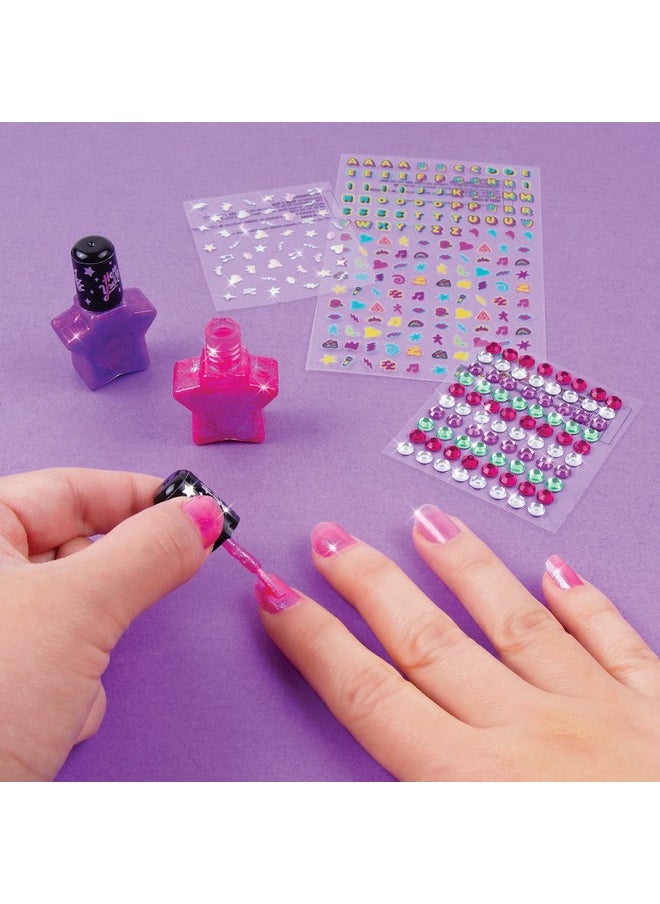 Make It Real That Girl Lay Lay: Express Yo 'Self - DIY Nail Art & Bracelets Kit - Create 6 Bracelets, Make It Real, Nickelodeon, 209 Pieces, Coordinate Nails & Bracelets For Fresh Fashion, Arts & Crafts  - Image 5