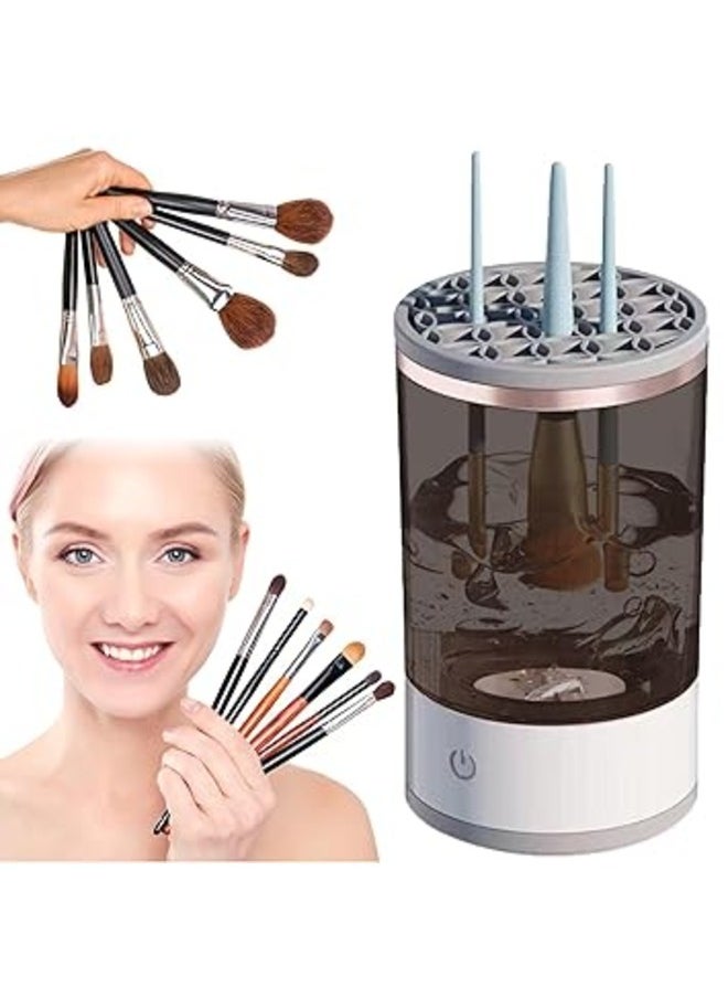 Kimaya Electric Makeup Brush Cleaner Machine Upgraded Cosmetic Brush Cleaner, Brush Blender, Brush Cleaner, Automatic Spinning Makeup Brush Cleaner  - Image 5