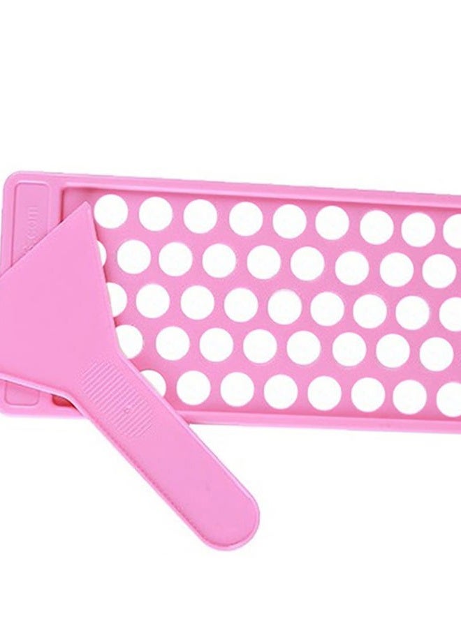 RONRONS Pink Lip Balm Crafting Kit, Professional Lipsticks Filling Tray with 50 Small Holes and Spatula, Easy to Fill 50 Pieces Lipstick Tubes Containers for Business Gifts - Image 1