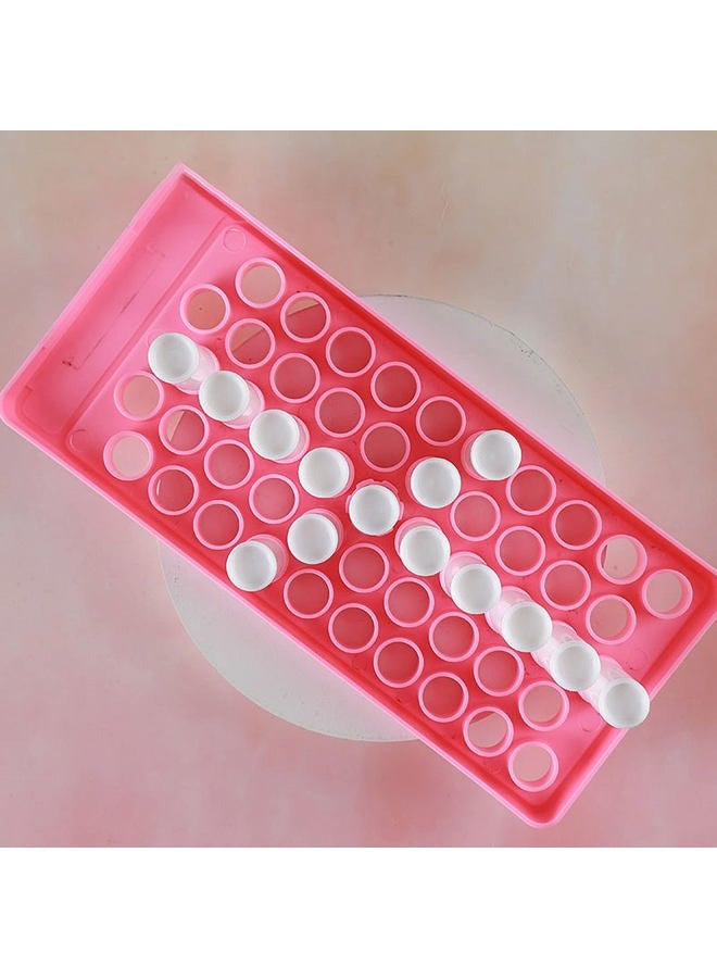 RONRONS Pink Lip Balm Crafting Kit, Professional Lipsticks Filling Tray with 50 Small Holes and Spatula, Easy to Fill 50 Pieces Lipstick Tubes Containers for Business Gifts - Image 4