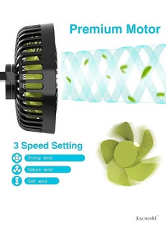 Joyeworld Car Fan for SUV RV Baby Stroller Vehicles  - Image 3