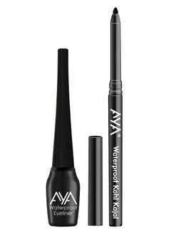 Waterproof Long Lasting Smudge Transfer Proof Liquid Eye Makeup Eyeliner, Black + Jet Black Waterproof Kohl Kajal - pzsku/ZCF8AB3A0CD46492F3A06Z/45/_/1733729997/6c8caf6c-3095-42af-8ae7-605c39fb1e1d