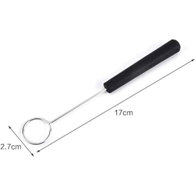 Unity Stainless Steel Chocolate Dipping Fork Kebab Fork Perfect For Fondue Candy Cake Nuts Fruit Diy Baking Supplies Decorating Tool 5Pcs Black  Silver - Image 5