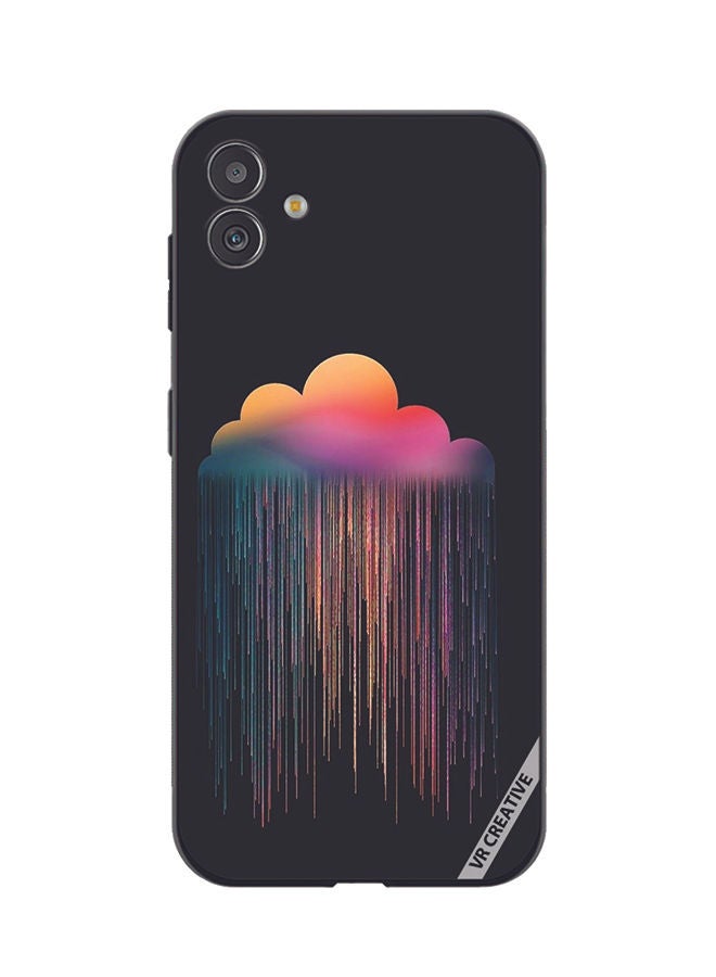 VR CREATIVE Protective Case Cover For Samsung Galaxy M13 5G Colorful Rain Design Multicolour - Image 1