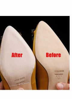 Excefore Sole Sticker, 8Pcs Crystal Clear Self-Stick Pads Protector Shoe Bottoms Slip Resistant Cover for Ladies Heels  - Image 4