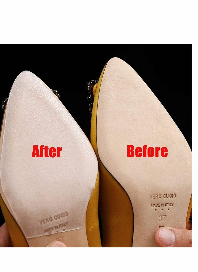 Excefore Sole Sticker, 8Pcs Crystal Clear Self-Stick Pads Protector Shoe Bottoms Slip Resistant Cover for Ladies Heels  - Image 4