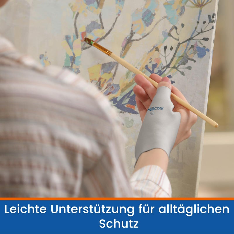 Willcom Thumb Wrist Brace Compression Sleeve (2 PCS) for Arthritis Pain Relief Protector Support, Soft Elastic Fabric Thumb Spica Splint Glove Liner for Women and Men -Fits Both Hands (Medium) - Image 4