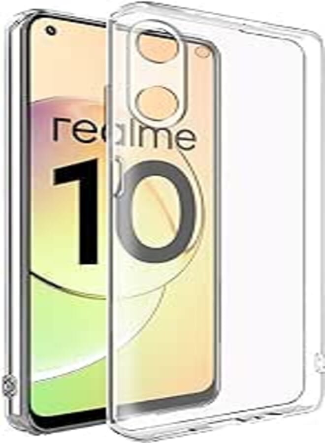 WTech Realme 10 4G Soft (Silicone) TPU Slim Thin Crystal Transparent body case cover