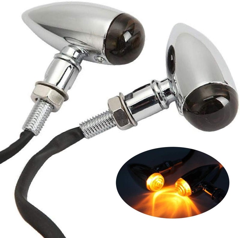 INNOGLOW Motorcycle Bullet Turn Signals Light - Universal Front Rear Blinker Indicator for Custom Applications - Image 1