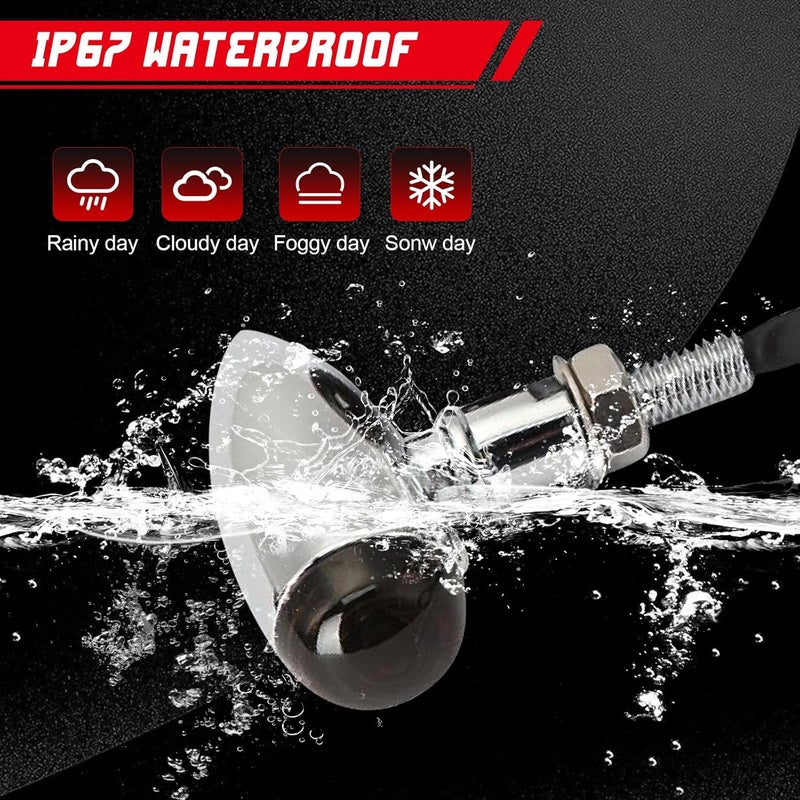 INNOGLOW Motorcycle Bullet Turn Signals Light - Universal Front Rear Blinker Indicator for Custom Applications - Image 5