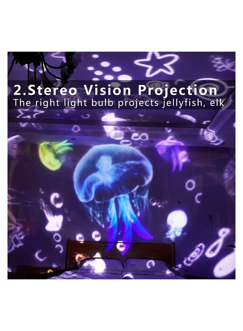 KASTWAVE جهاز عرض ضوء الليل مشروع ضوء السماء ليل ضوء السقف جهاز عرض قبة النجوم مشروع ضوء النجوم المتحركة 360 درجة جهاز عرض السماء النجوم المضيئة - Image 4