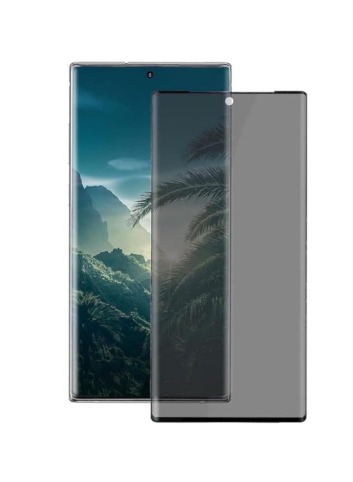 واقي شاشة متوافق مع سامسونج جالاكسي نوت 20 ألترا 5G / نوت 20 ألترا، واقي شاشة زجاجي مقوى مضاد للتجسس [تغطية كاملة]