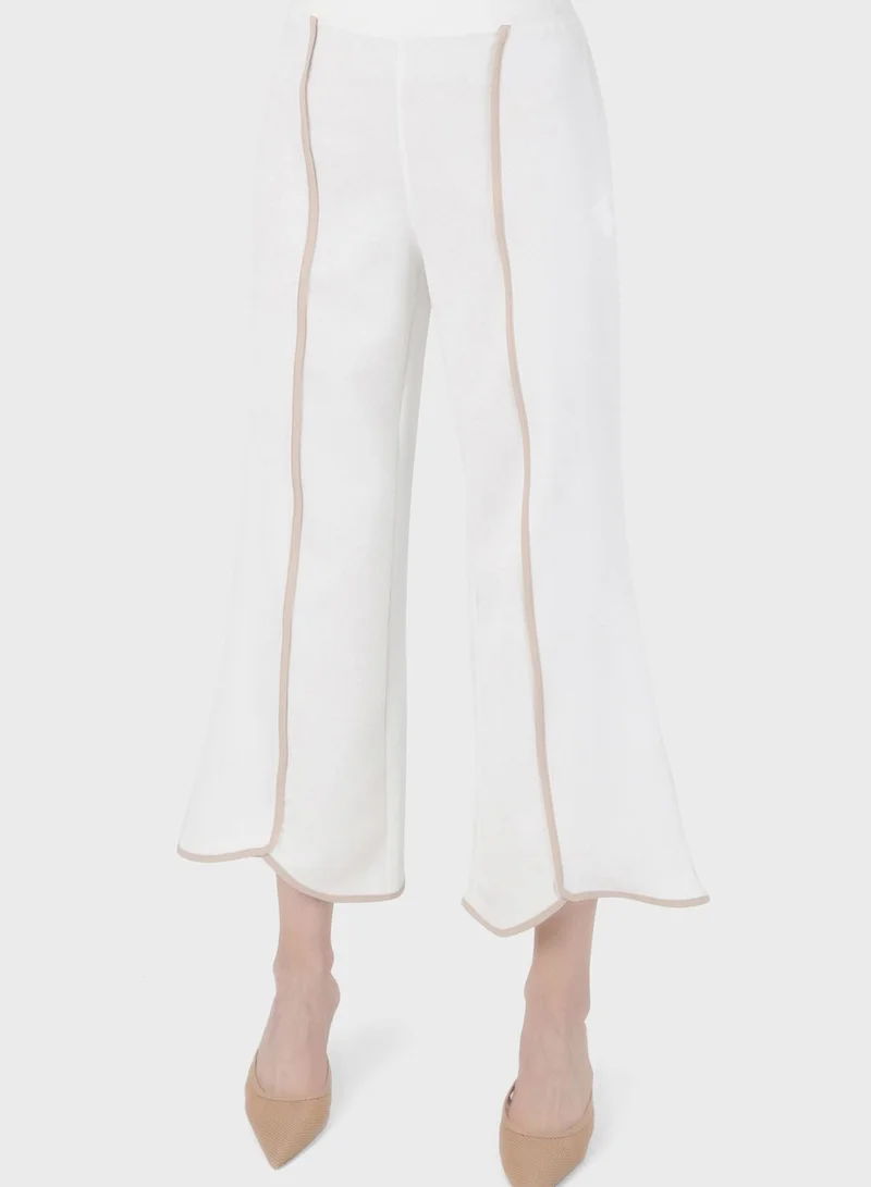 Refka by modanisa Piping Detail Wide Leg Pants