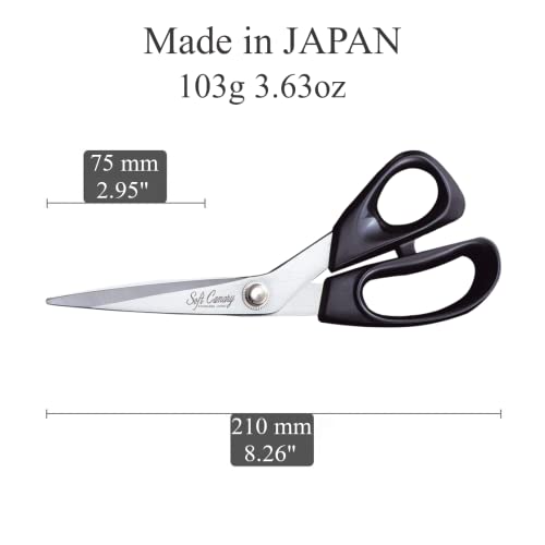 CANARY Japanese Sewing Scissors 8.25", Made in JAPAN, Home Tailor Scissors for Fabric, Cloth, Dressmaking, Razor-Sharp Japanese High-Carbon Stainless Steel Blade - Image 2