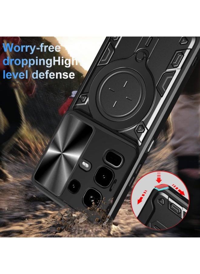 for Infinix Note 50 Pro+ 5G Case Cover Built Slide Camera Protection Cover,Military Heavy Duty Protective Phone Case - Image 3