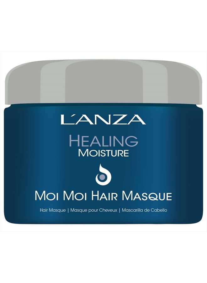 L'anza Healing Moisture Moi Moi Hair Masque, Moisturises and Refreshes Dry and Coarse Hair, Rich with Bamboo Codifying Complex, Sulfate-free, Paraben-free, Gluten-free Formula (6.8 Fl Oz) - Image 1