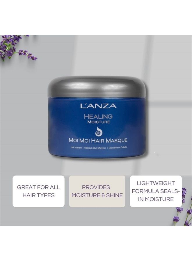 L'anza Healing Moisture Moi Moi Hair Masque, Moisturises and Refreshes Dry and Coarse Hair, Rich with Bamboo Codifying Complex, Sulfate-free, Paraben-free, Gluten-free Formula (6.8 Fl Oz) - Image 4