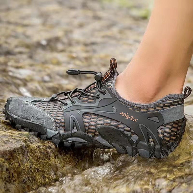 Summer Outdoor Breathable Men'S Sandals Mountaineering Noodles Men'S Casual Mountaineering Shoes Lightweight Water Shoes Mesh Shoes Trendy Wading - Image 2