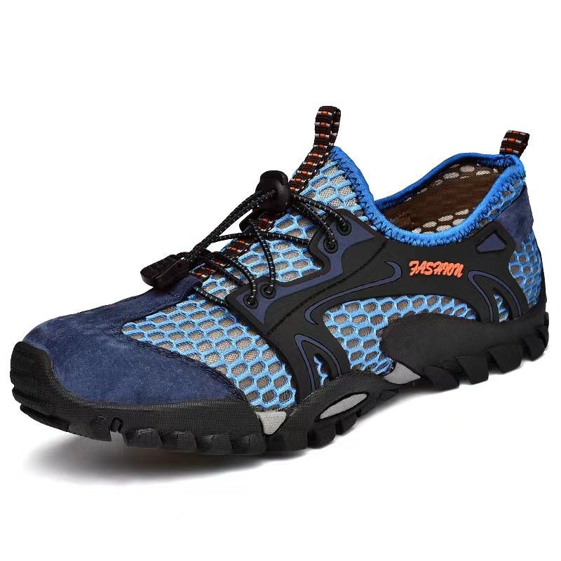 Summer Outdoor Breathable Men'S Sandals Mountaineering Noodles Men'S Casual Mountaineering Shoes Lightweight Water Shoes Mesh Shoes Trendy Wading - Image 1