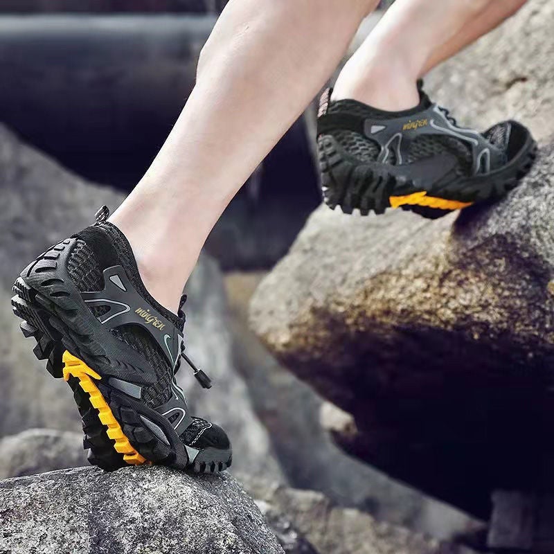Summer Outdoor Breathable Men'S Sandals Mountaineering Noodles Men'S Casual Mountaineering Shoes Lightweight Water Shoes Mesh Shoes Trendy Wading - Image 4