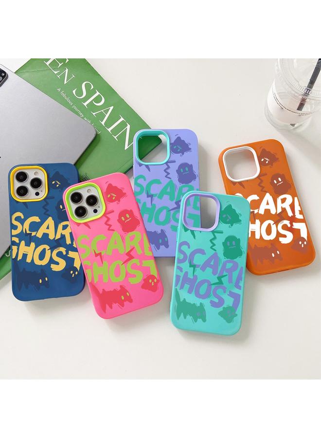 Zaboon Case For iPhone 13 Pro Scared Ghost PC Hybrid TPU Phone Case - Image 2