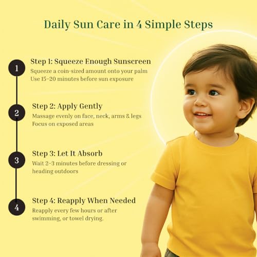 Mamansh Natural Baby Sunscreen, SPF 50 PA++++ | Mineral Based, Broad Spectrum | Baby & Kids Safe | No White Cast, Water Resistant, 50ml - Image 5