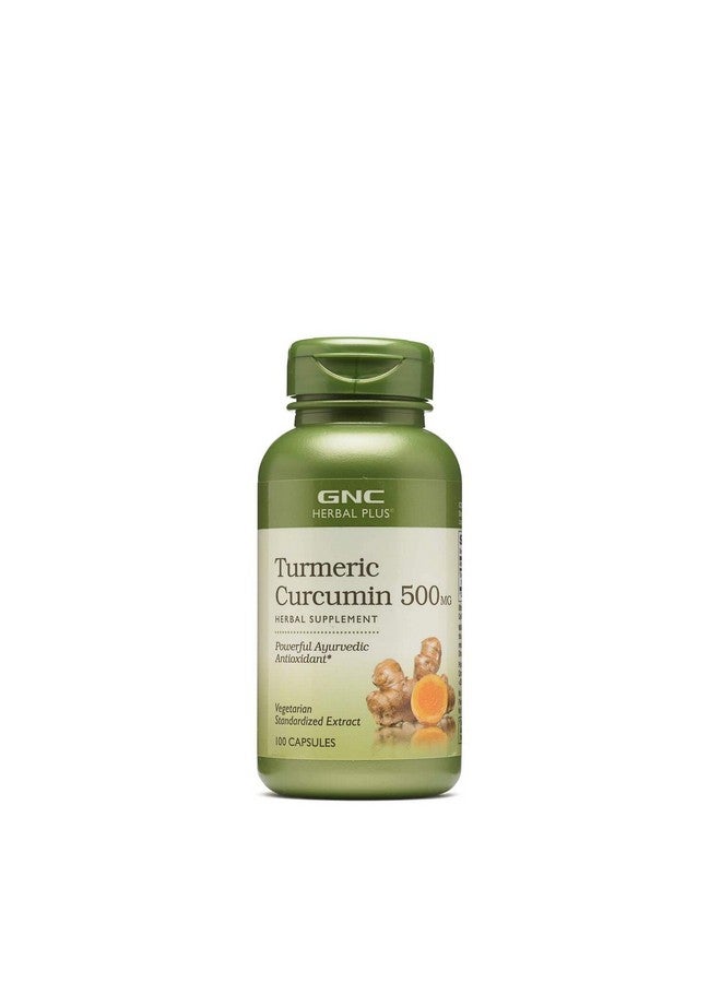 GNC Herbal Plus Turmeric Curcumin 500Mg 100 Capsules - Image 2