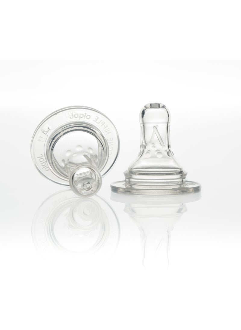 Japlo Easy mix & grip  baby feeding Bottle with Anti-colic nipple & Lukewarm water mixer size 140 ml (assorted)  - Image 2