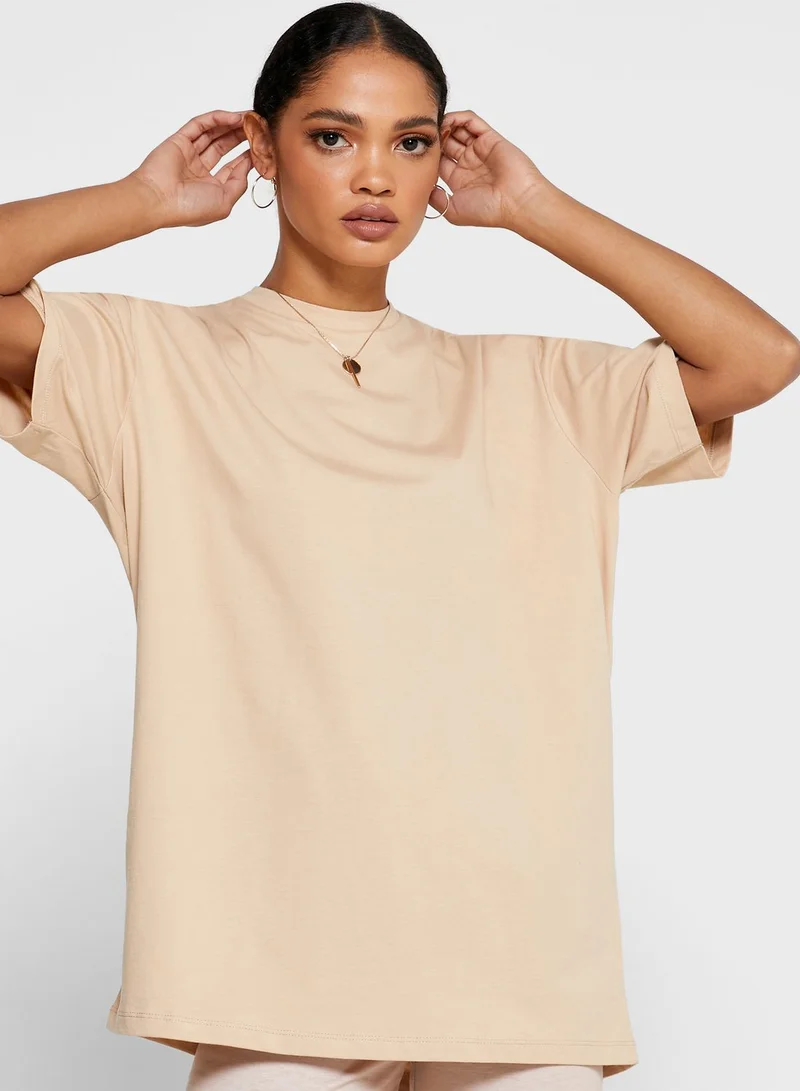 Ginger Basics Oversized T-Shirt Cycling Shorts Set