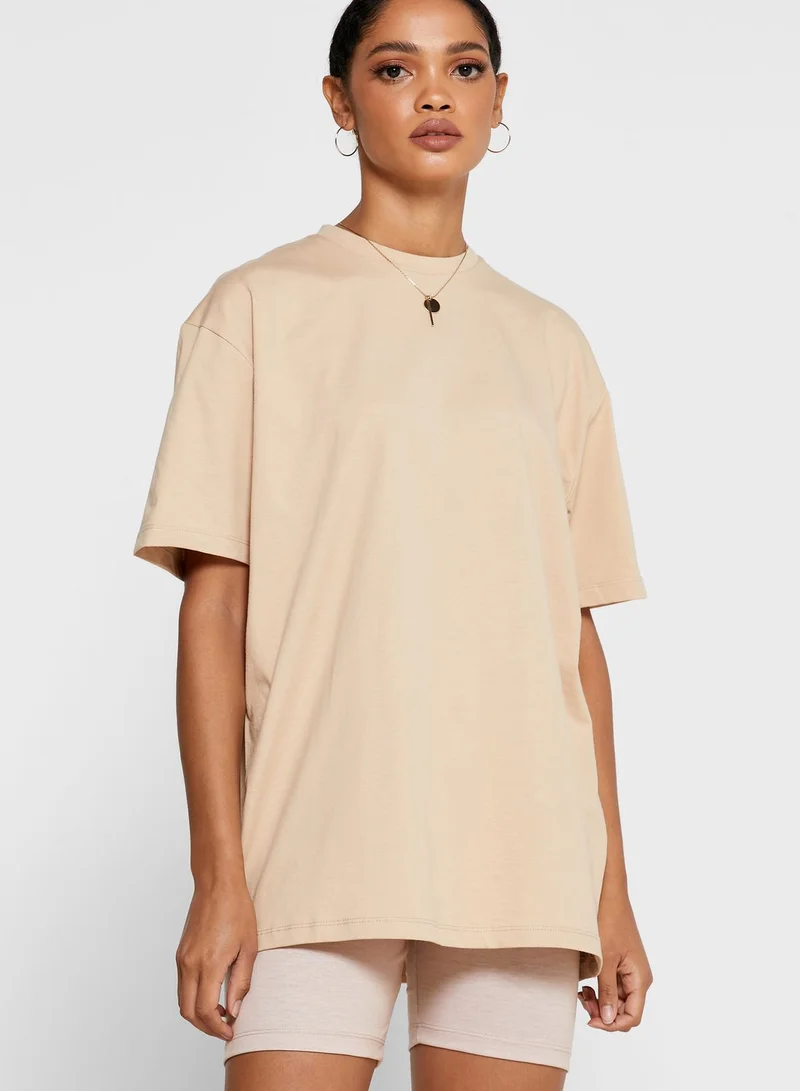Ginger Basics Oversized T-Shirt Cycling Shorts Set