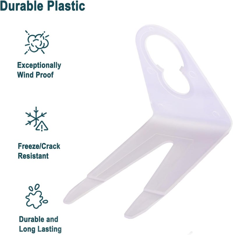 Brightown Pack of 100 Original Shingle Tab for C7 C9 Lights Christmas Light Clips for Holiday String Light Outdoor - Image 3