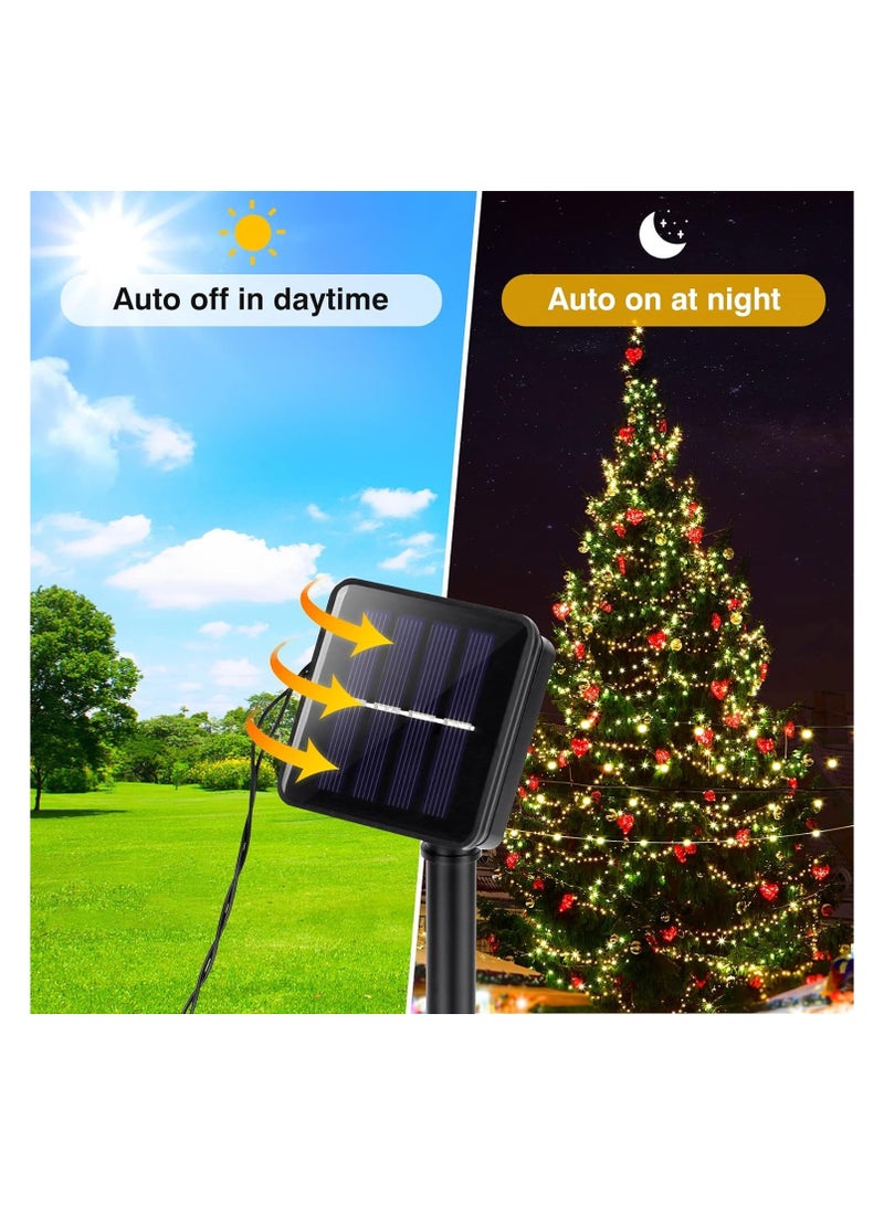 Sun Power 10 m 100 LED Solar String Lights Outdoor Waterproof 8 Modes Warm White Fairy Lights for Garden, Patio, Balcony, Window, Fence, Tree, Wedding, Fairy Lights, Decorative  - Image 4