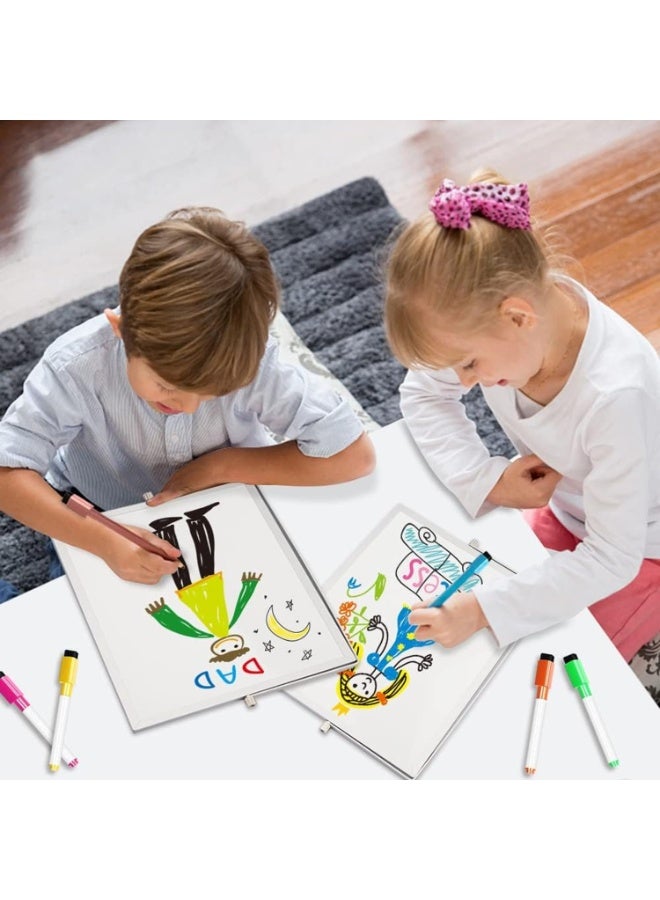 TAPIT Dry Erase Magnetic White Board 30 x 40cm Double-Sided Desktop Whiteboard with Stand Portable Small Whiteboard Set for Drawing Office Home School - Image 3