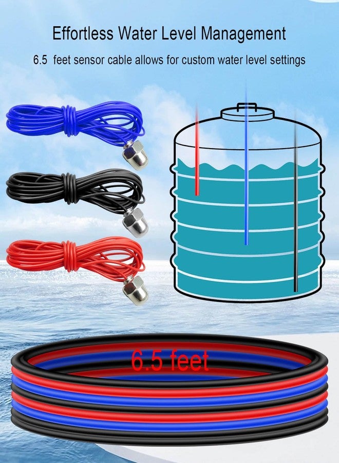 TIKSCIENCE Automatic Water Level Control Switch AC 110V~120V Supply and Drain Mode Sump Pump Controller with 6.5Ft Detector Sensor - Image 2