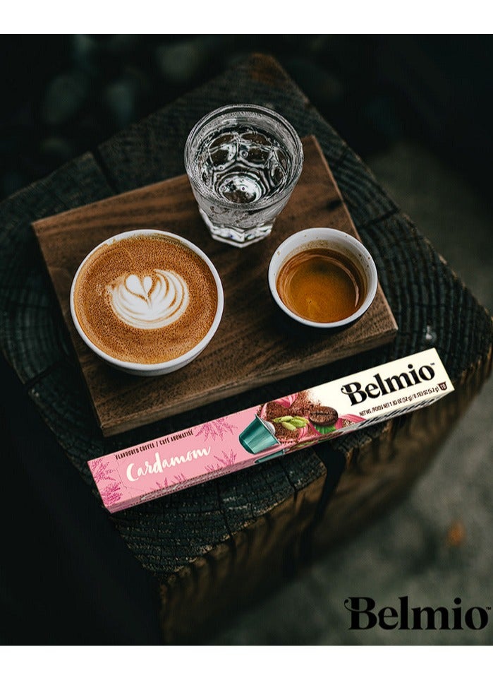 Belmio Arabic Cardamom Flavored Collection Coffee Capsules Pack of 12 (120 Capsules) -Compatible with Nespresso Original Line Machines. - Image 3