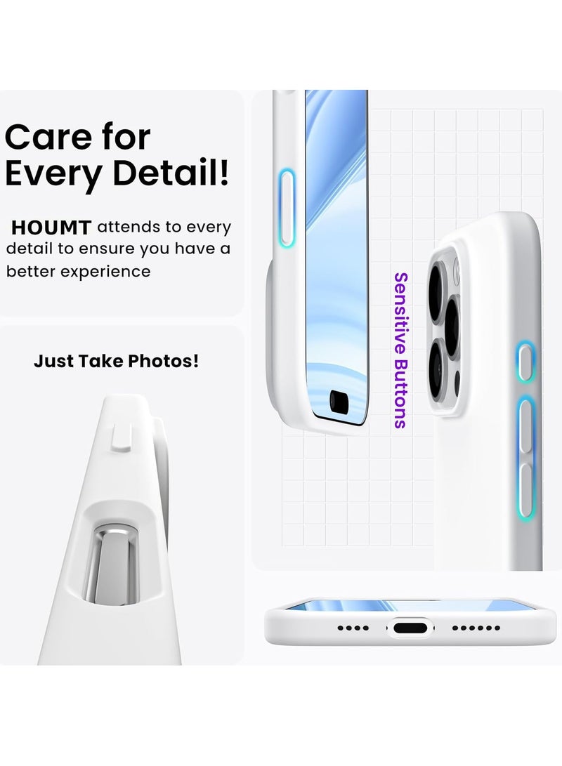 ELTRAZONE White Liquid Silicone Case for iPhone 16 Pro 6.3" - Shockproof & Scratch-Resistant Protection - Image 5