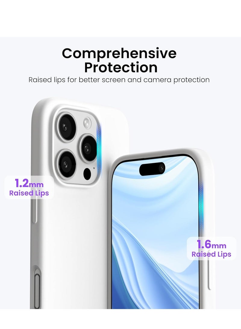 ELTRAZONE White Liquid Silicone Case for iPhone 16 Pro 6.3" - Shockproof & Scratch-Resistant Protection - Image 4