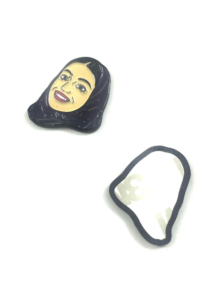 Smart girl Shape Metal Sticker for Mobile or Any Smooth Surface - Image 2