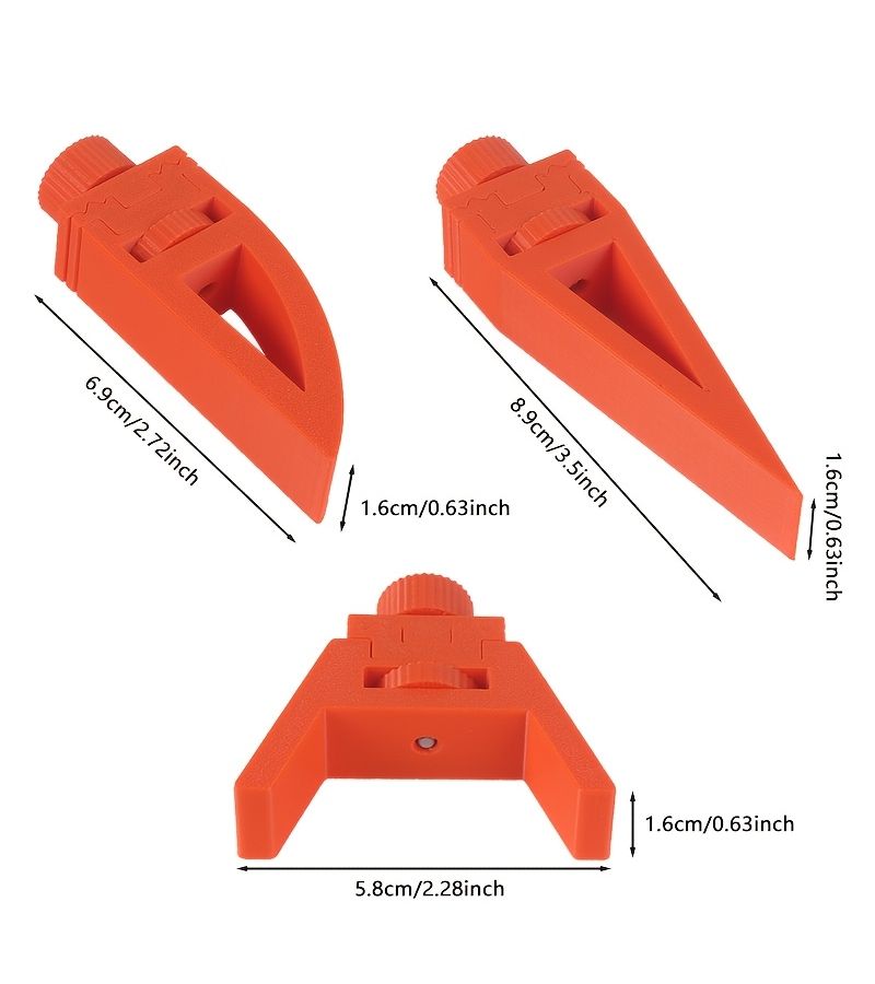 Orange 3pcs Mini Precision Handheld Polishing Kit 3 In 1 Hobby Polishing Set With Adjustable Angle And Multi Purpose Sandpaper Holder Suitable For Curved Surfaces And Small Gaps Ideal DIY Model Tool - Image 2
