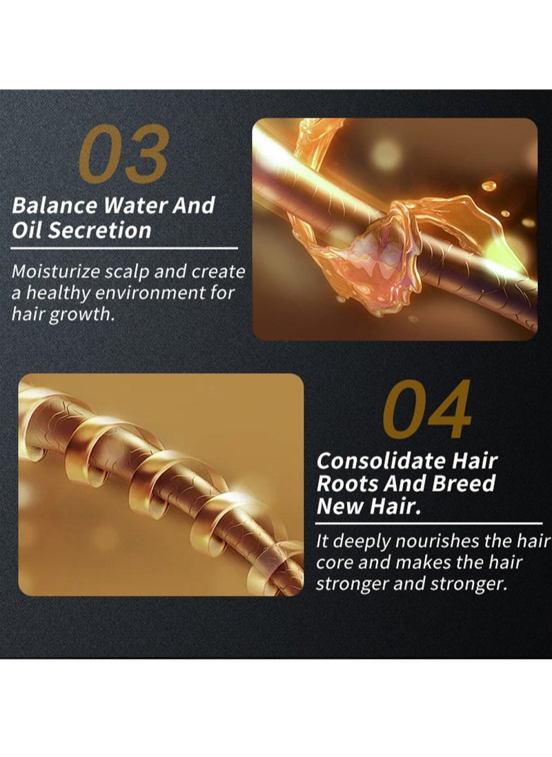 lansiyi - A+B Mixed Hair Regrowth Kit,5% Minoxidil and 8% Ginger Hair Growth Essential Oil for Men and Women,Hair Regrowth Treatment Serum for Stronger Thicker Longer Hair,Help to Stop Thinning and Hair Loss - Image 1
