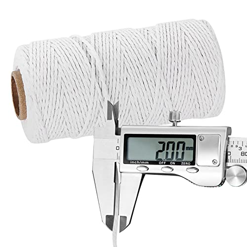 Ohtomber White Cotton Butchers Twine String - Ohtomber 328 Feet 2MM Bakers Twine for Crafts, Kitchen Cooking Butcher String for Meat and Roasting, Gift Wrapping - Image 2