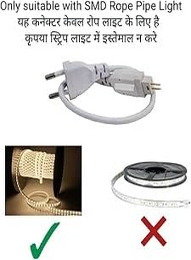 SEER led rope light adapter Set of 4 | LED SMD Rope Light 3014 Adapter for Ceiling Light, Home Decoration, Diwali, New Year (4) - Image 5