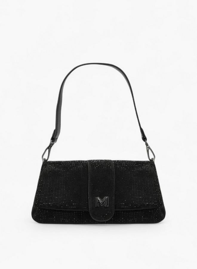 MEXX Embellished Shoulder Bag with Flap Closure - Image 2