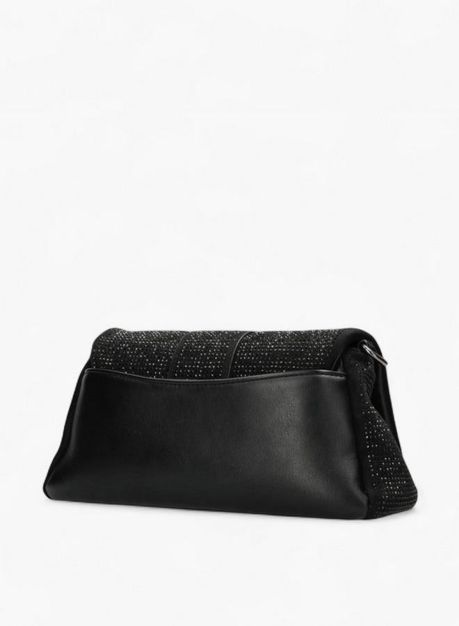 MEXX Embellished Shoulder Bag with Flap Closure - Image 5
